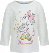 Minnie Mouse T-shirt Wit Baby  Maat 86 of 24 Maanden