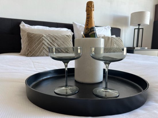 SPESHSTONES Wijnkoeler 6,5 inch stenen drankkoeler voor champagne en witte wijn, aanrecht flessenhouder voor baraccessoires, feestbenodigdheden, cadeau en woondecoratie