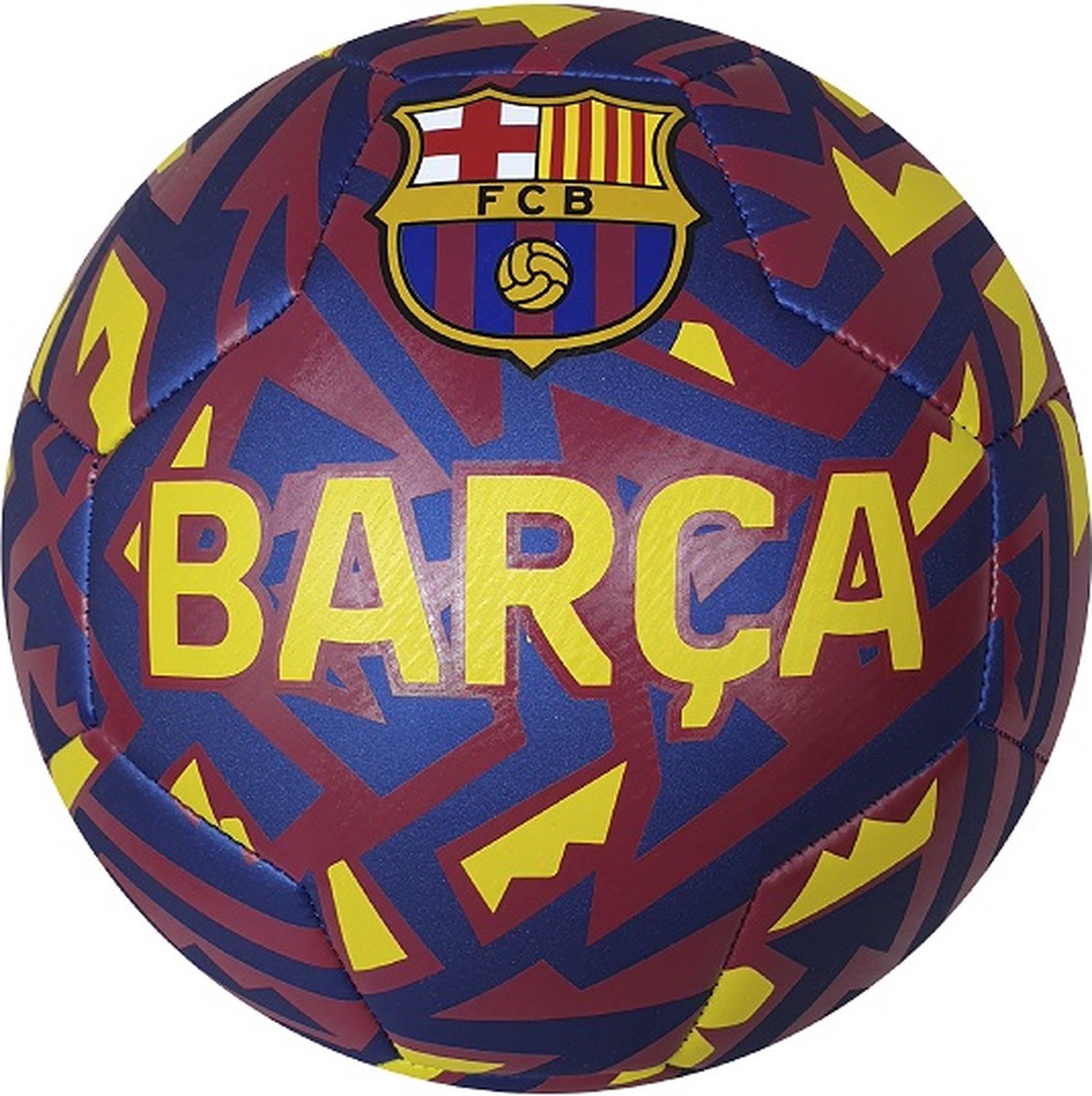 FC Barcelona Voetbal logo TECH SQUARE size 5 - Champions leaqeau - La Liga voetbal -