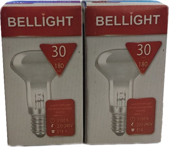 Bellight R39 Gloeilamp spot 30W E14 2700K 240V - Extra Warm Wit - 2 ...