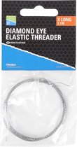 Preston Diamond Eye Threader - X Long - 2.10m - Zilver