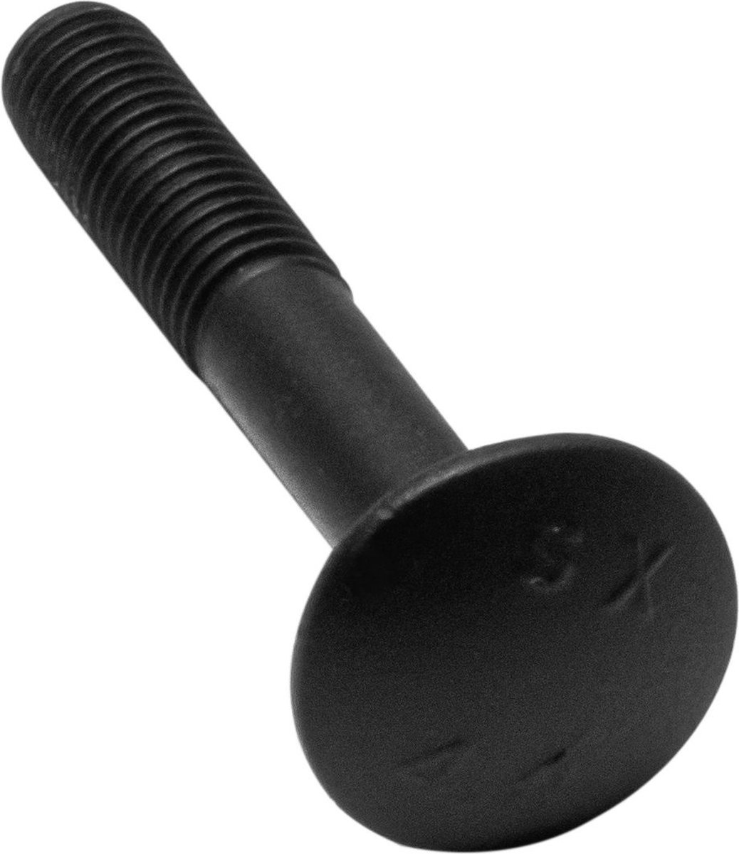 QlinQ slotbout M6x50mm - verzinkt zwart (Blister van 25 stuks)