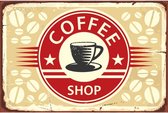 Wandbord - Coffee Shop - 20x30cm