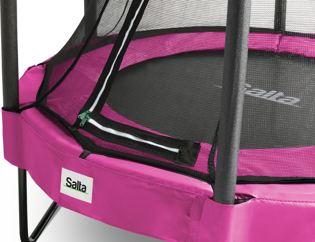 Salta Comfort Edition - ø 153 cm - Ronde trampoline met veiligheidsnet - Roze - Mini/Kleine trampoline voor kinderen — afbeelding 5