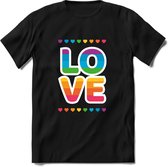 Love | Pride T-Shirt Heren - Dames - Unisex | LHBTI / LGBT / Gay / Homo / Lesbi |Cadeau Shirt | Grappige Love is Love Spreuken - Zinnen - Teksten Maat XL