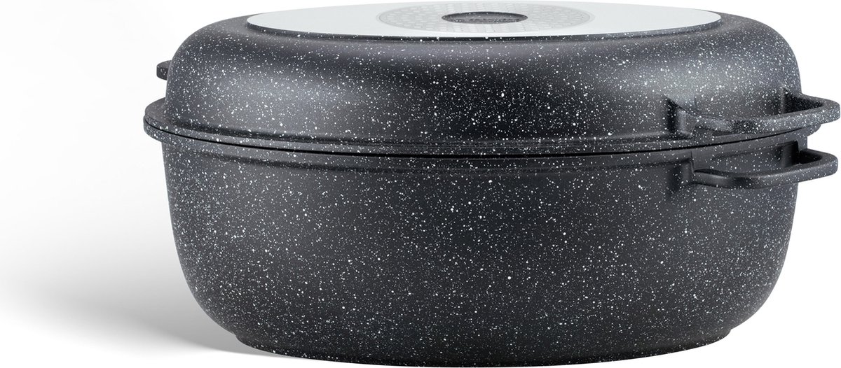 Edenberg Stonetec Line - Luxe Braadpan 2-delige set van Gesmeed