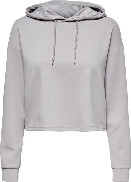 Only Play Cropped Hoody - Dames - Gull Gray Grijs - Maat M