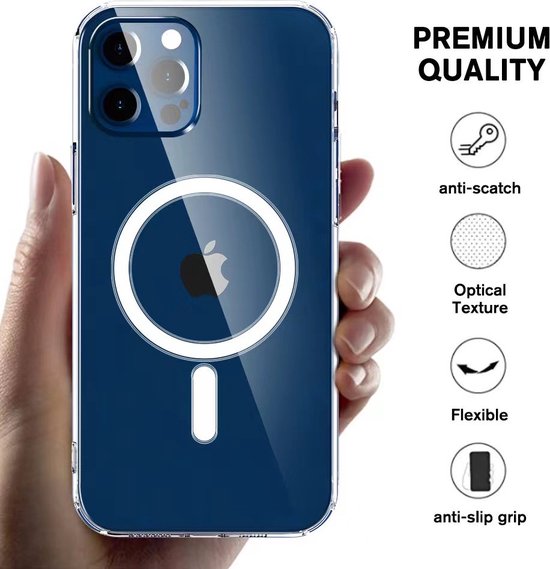 Coque iPhone 11 Pro Max de qualité militaire avec aimant MagSafe -  Transparente 