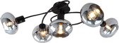 Olucia Skip - Plafondlamp - Zwart - E14