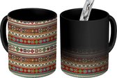 Magische Mok - Foto op Warmte Mokken - Koffiemok - Aztec - Patronen - Schedels - Magic Mok - Beker - 350 ML - Theemok