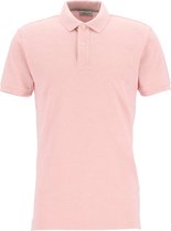 Profuomo slim fit polo - katoen pique - lichtroze -  Maat: L