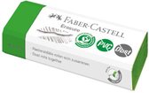 Faber-Castell gum - stofvrij - PVC vrij - groen - 2 stuks op blister - FC-187251