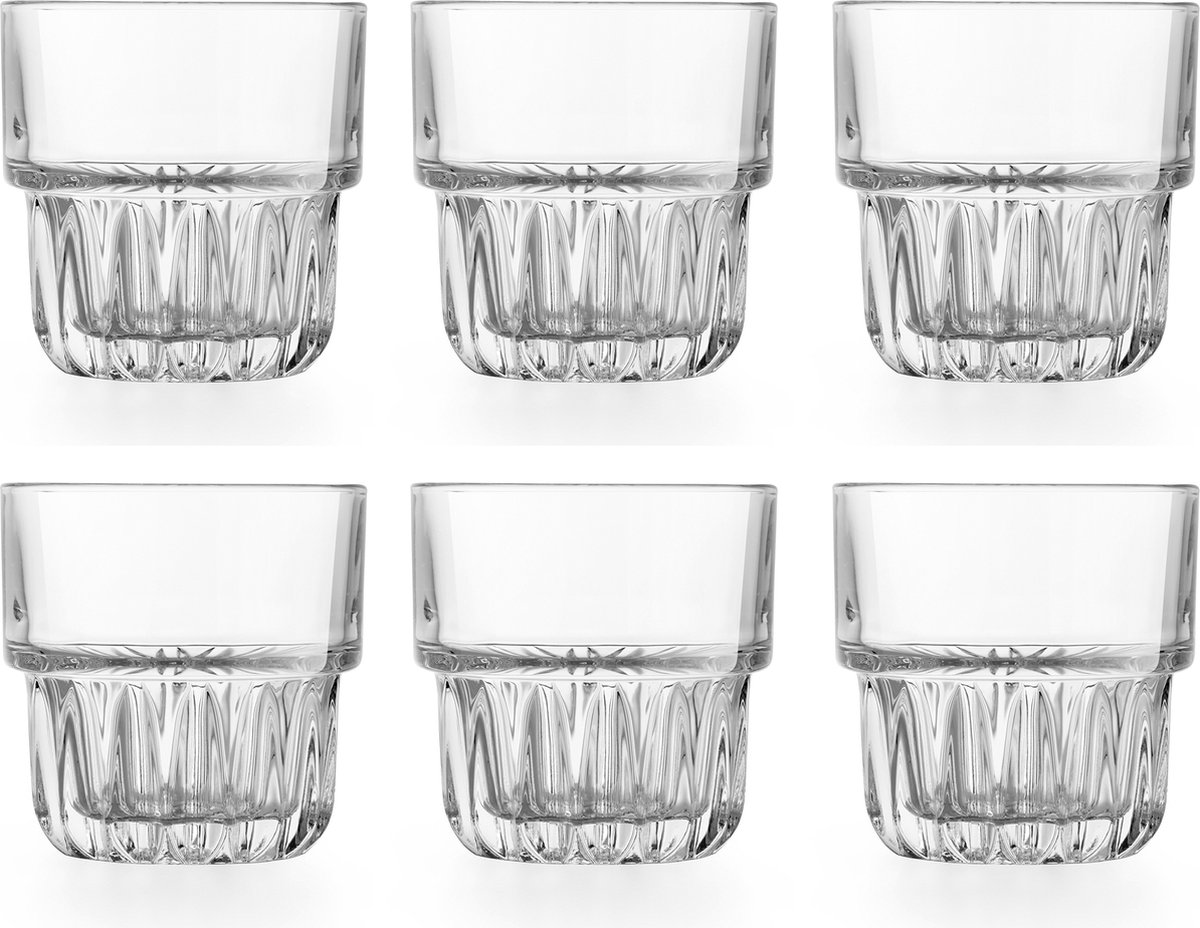 Libbey Drinkglas Everest - 355 ml / 35,5 cl - 6 Stuks - Stapelbaar - Hoge kwaliteit - Libbey