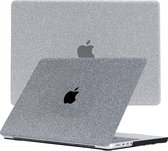 Lunso Geschikt voor MacBook Pro 16 inch M1/M2 (2021-2023) cover hoes - case - Glitter Zilver