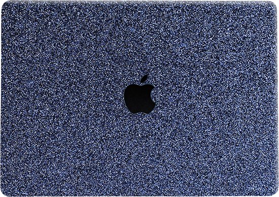 Lunso - Housse de protection - MacBook Pro 16 pouces (2021) - Blauw Glitter / Grijs