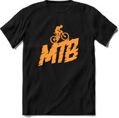 MTB Rider | TSK Studio Mountainbike kleding Sport T-Shirt | Limegroen | Heren / Dames | Perfect MTB Verjaardag Cadeau Shirt Maat M