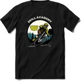 Skill Academy | TSK Studio Mountainbike kleding Sport T-Shirt | Geel | Heren / Dames | Perfect MTB Verjaardag Cadeau Shirt Maat M