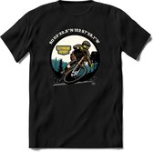Coordinates | TSK Studio Mountainbike kleding Sport T-Shirt | Grijs | Heren / Dames | Perfect MTB Verjaardag Cadeau Shirt Maat S