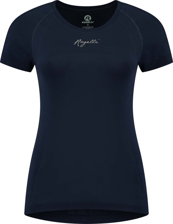 Rogelli Essential Sportshirt - Korte Mouwen - Dames - Blauw - Maat M