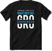 Groningen - Martinistad | TSK Original & vintage | T-Shirt Heren - Dames | Blauw | Perfect Cadeau Shirt | Grappige Spreuken - Zinnen - Teksten | Maat M