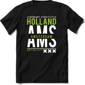 Amsterdam - Holland | TSK Original & vintage | T-Shirt Heren - Dames | Groen | Perfect Cadeau Shirt | Grappige Spreuken - Zinnen - Teksten | Maat XXL