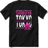 Tokyo - Shibuya | TSK Original & vintage | T-Shirt Heren - Dames | Roze | Perfect Cadeau Shirt | Grappige Spreuken - Zinnen - Teksten | Maat XL