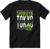 Tokyo - Shibuya | TSK Original & vintage | T-Shirt Heren - Dames | Groen | Perfect Cadeau Shirt | Grappige Spreuken - Zinnen - Teksten | Maat S