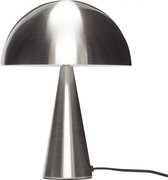 Tafellamp metaal - nikkel ø25xh33cm
