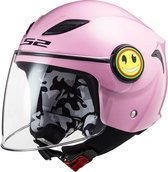 LS2 OF602 Casque scooter / casque moto enfant Funny Mini rose brillant