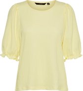 Vero Moda T-shirt Vmpam Ss Top Jrs 10265422 Lemon Meringue Dames Maat - L