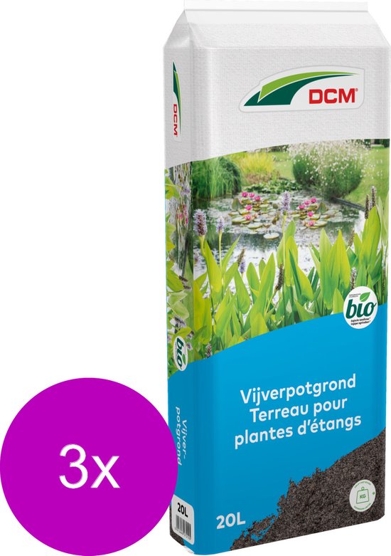 Dcm Vijverpotgrond - Waterverbeteraars - 3 x 20 l - DCM