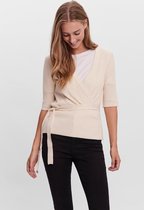 Vero Moda Trui Vmsonya 2/4 Wrap Knit Vma 10257388 Birch Dames Maat - M