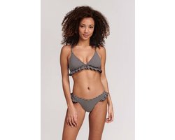 SHIWI Romy Ruffle Dames Bikini Zwart