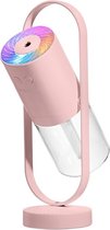 Aromato Diffuser Aromatherapie Roze - Lamp & Luchtbevochtiger - 2 in 1 - Etherische Oliën - Luchtzuiveraar - Aromaverspreider - Nachtlampje