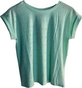 Lichtgroen t-shirt Blond Flower Freequent