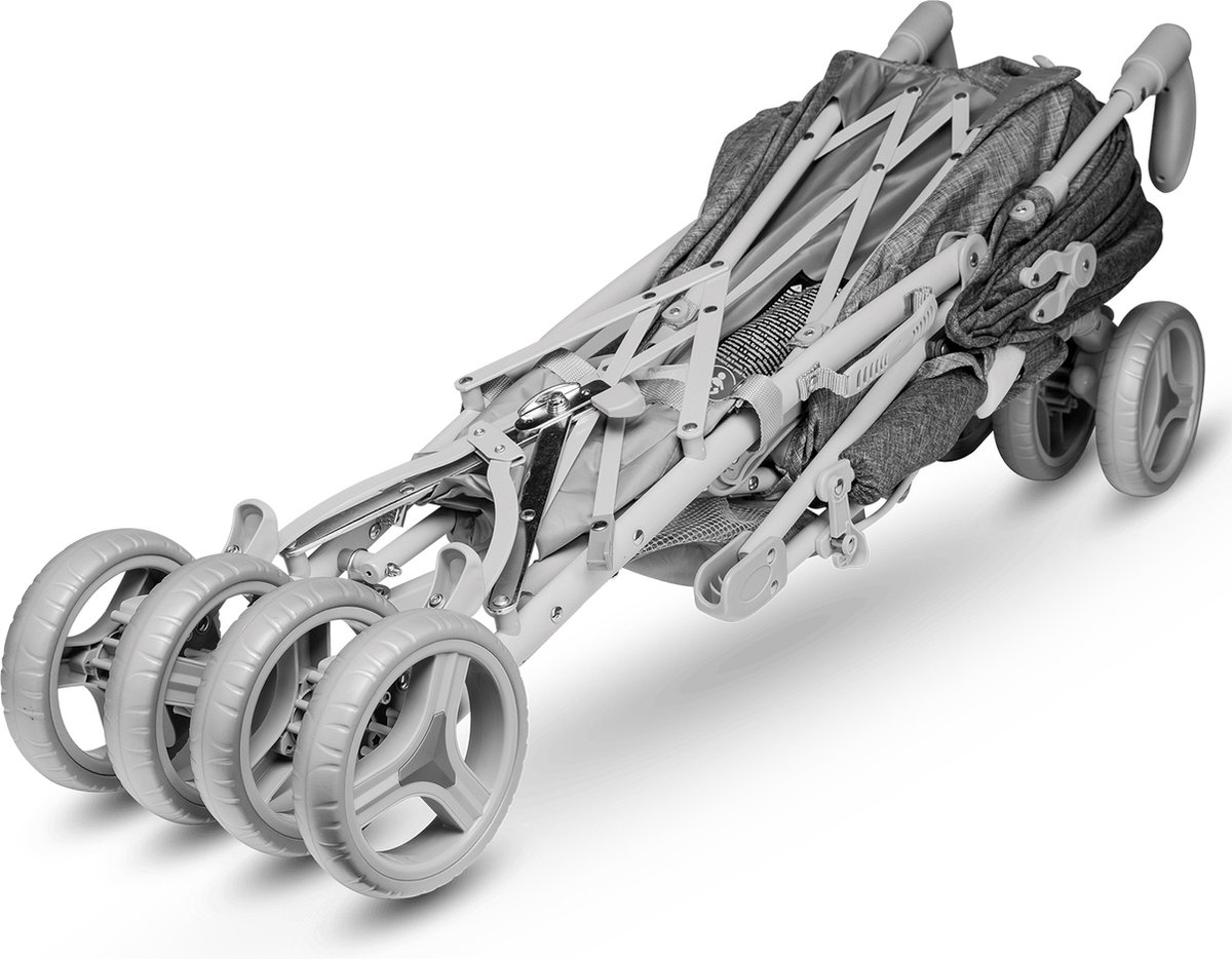 Lionelo Irma - Buggy - Wandelwagen - Duurzame en Lichte 7kg Kinderwagen - Geschikt voor Kinderen tot 15 kg - Geveerde wielen - 360° - van 6 maanden tot 5 jaar - Opbergmand - Verstelbare handgreep - Snel inklapsysteem - Compact formaat - Muskietennet – foto 8