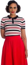 Banned Top -XL- AUDRY STRIPE Rood