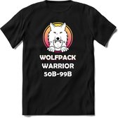 Wolfpack Warrior 50-99B T-Shirt | Saitama Inu Wolfpack Crypto Ethereum kleding Kado Heren / Dames | Perfect Cryptocurrency Munt Cadeau Shirt Maat S