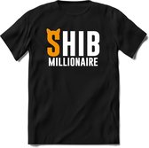Shiba inu ears millionaire T-Shirt | Shib Crypto ethereum kleding Kado Heren / Dames | Perfect cryptocurrency munt Cadeau shirt Maat XXL