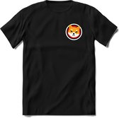 Shiba inu logo T-Shirt | Crypto ethereum kleding Kado Heren / Dames | Perfect cryptocurrency munt Cadeau shirt Maat M