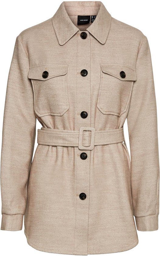 Vero Moda BOOS - Mantel - tigers eye/beige