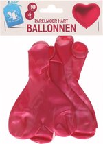 Parelmoer Hart Balonnen | Valentijn | 4 stuks | 30 cm