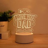 Vaderdag lampje | vaderdag cadeau| maanlamp - maan lamp | cadeau voor hem