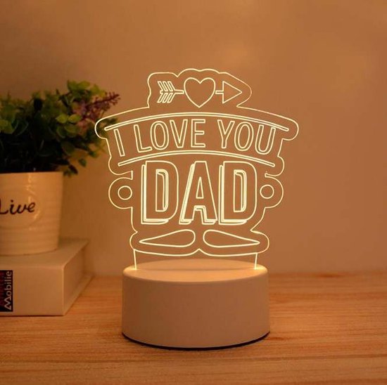 Vaderdag lampje | vaderdag cadeau| maanlamp – maan lamp | cadeau voor hem