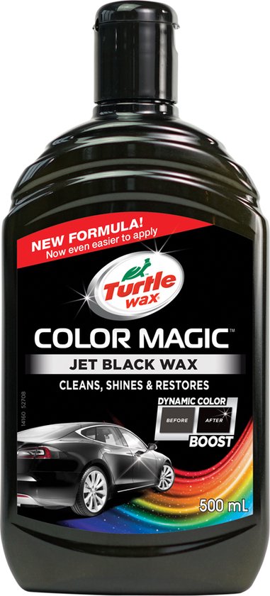 Turtle Wax 52708 Color Magic Jet Black Wax - Autowax - 500ml - Zwart