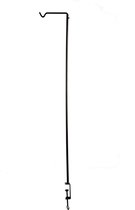 Tafelhaak - geschikt voor planten lantaarns of andere items - Esschert Design Tafelhaak staal Zwart Metaal - 22x126cm