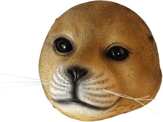 Boltze - Drijvende zeehond - bruin - 16x13x7cm