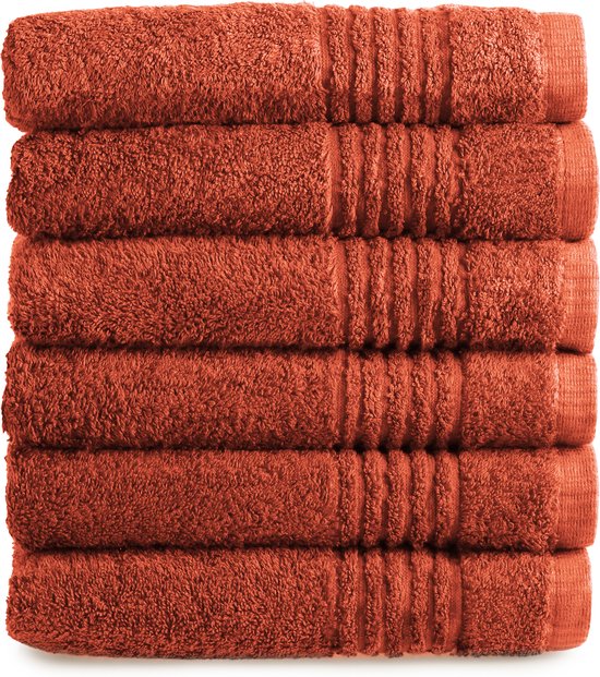 Superior Egyptische Katoen Luxe 900 GSM Handdoekenset 6 Stuk, Monaco Wit