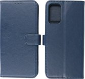 Samsung Galaxy M52 5G Hoesje - Book Case Telefoonhoesje - Kaarthouder Portemonnee Hoesje - Wallet Cases - Navy