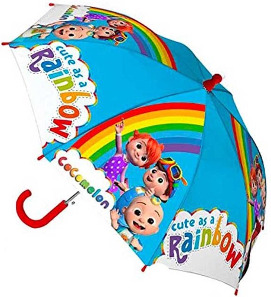 Foto: Cocomelon paraplu cute as a rainbow 67 x 55 cm polyester